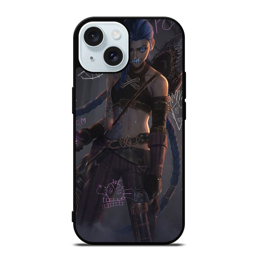 LEAGUE OF LEGENDS JINX ART iPhone 15 Case Cover