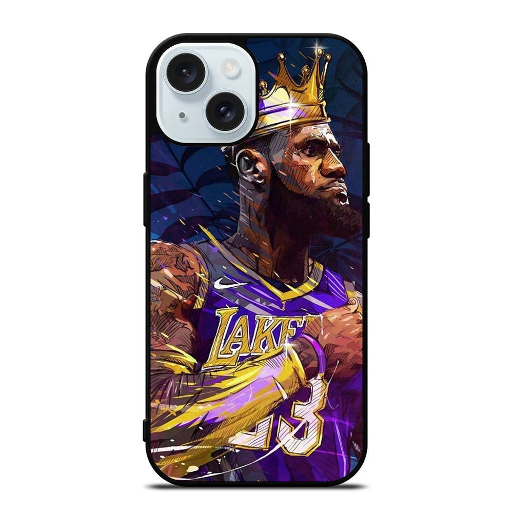 LEBRON JAMES KING ART iPhone 15 Case Cover