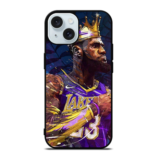 LEBRON JAMES KING ART iPhone 15 Case Cover