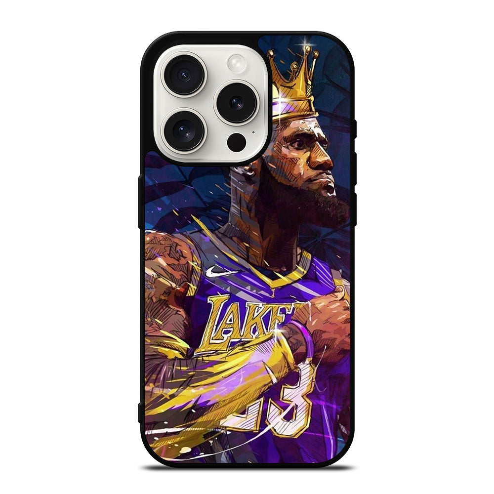 LEBRON JAMES KING ART iPhone 15 Pro Case Cover