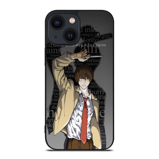 LIGHT YAGAMI DEATH NOTE ANIME 2 iPhone 14 Plus Case Cover
