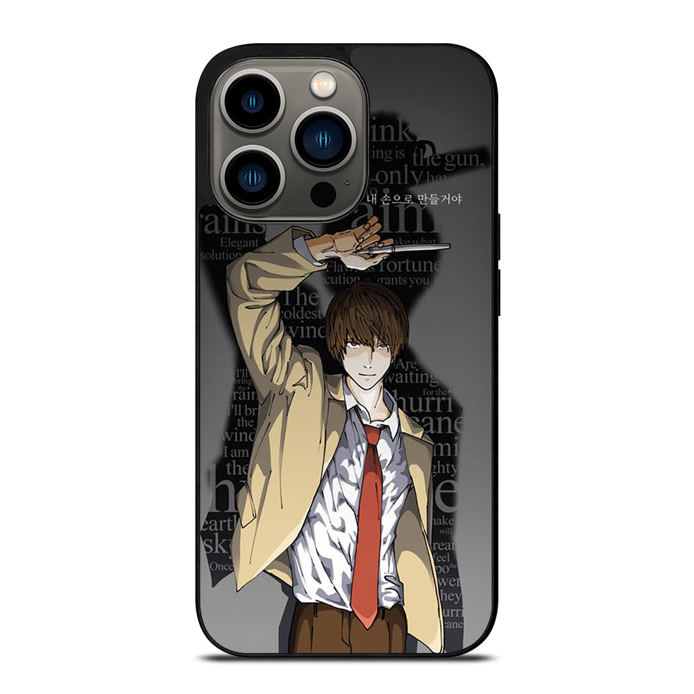 LIGHT YAGAMI DEATH NOTE ANIME 2 iPhone 13 Pro Case Cover