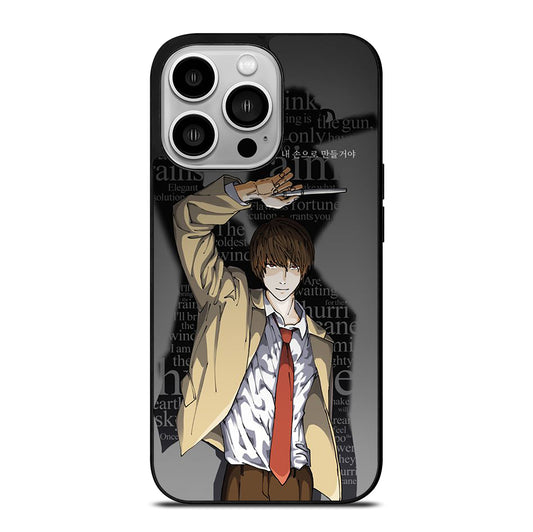 LIGHT YAGAMI DEATH NOTE ANIME 2 iPhone 14 Pro Case Cover