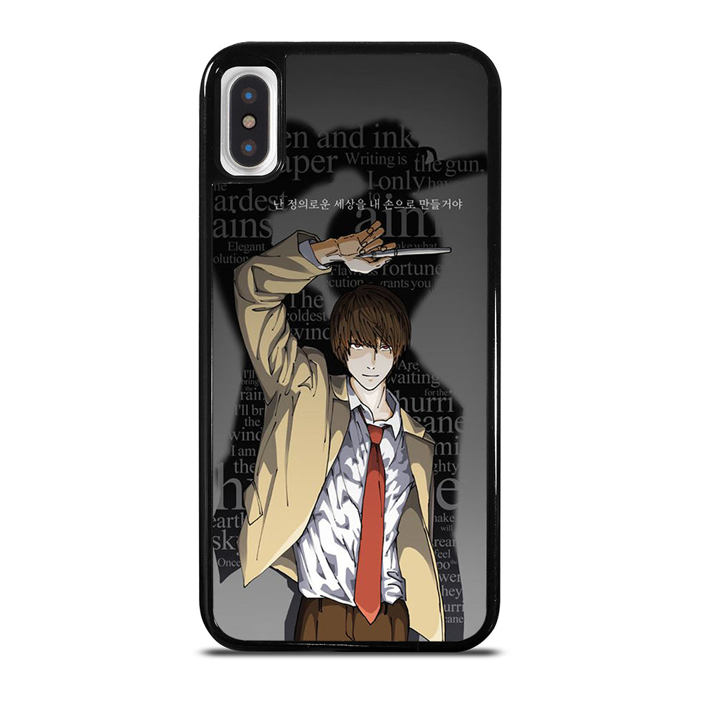 LIGHT YAGAMI DEATH NOTE ANIME 2 iPhone X / XS Case Cover