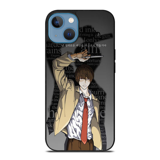 LIGHT YAGAMI DEATH NOTE ANIME 2 iPhone 13 Case Cover