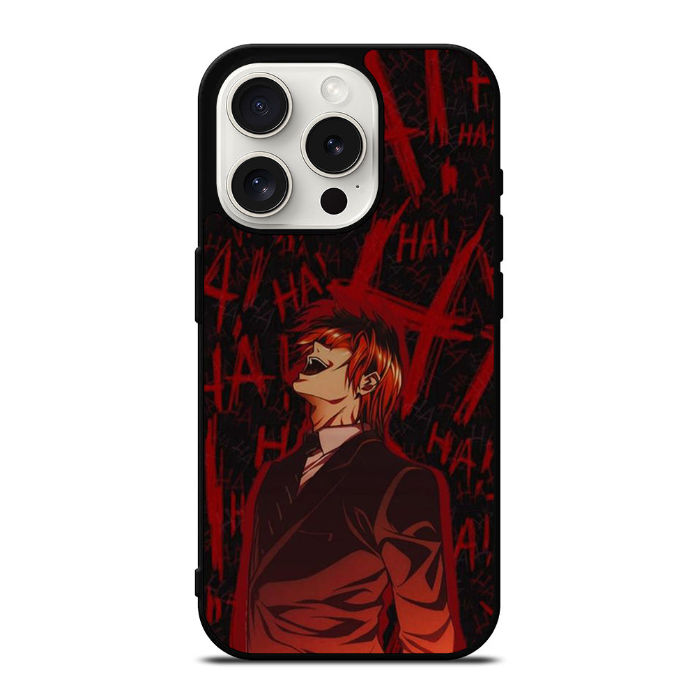 LIGHT YAGAMI DEATH NOTE ANIME 3 iPhone 15 Pro Case Cover