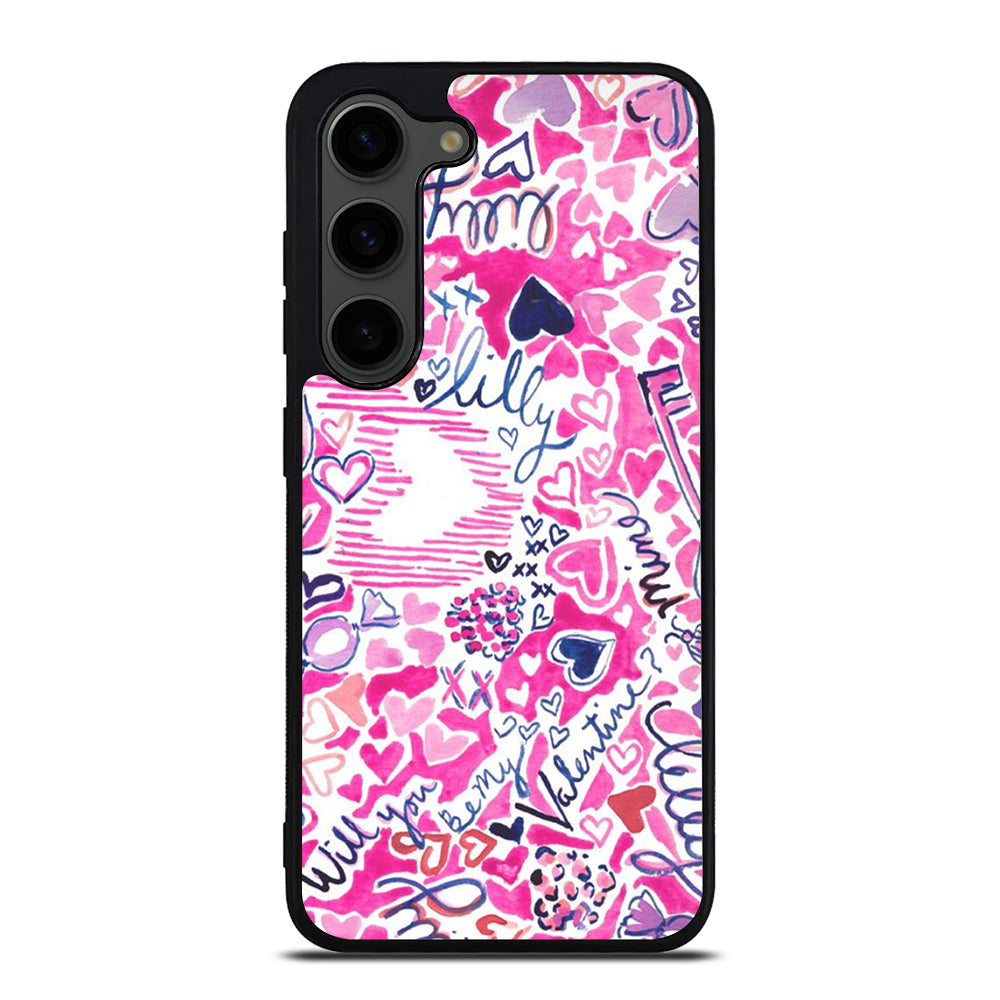 LILLY PULITZER LOVE PATTERN Samsung Galaxy S23 Plus Case Cover