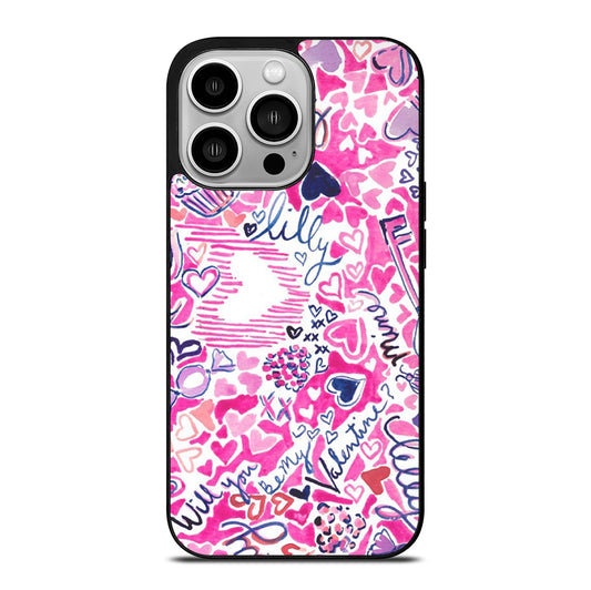 LILLY PULITZER LOVE PATTERN iPhone 14 Pro Case Cover