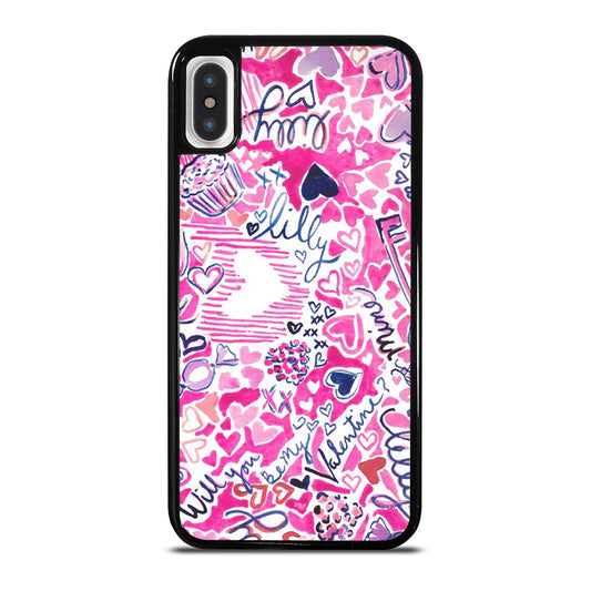 LILLY PULITZER LOVE PATTERN iPhone X / XS Case Cover