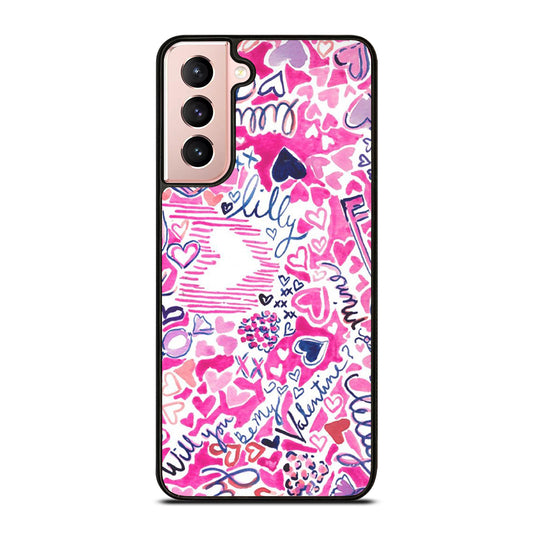 LILLY PULITZER LOVE PATTERN Samsung Galaxy S21 Case Cover