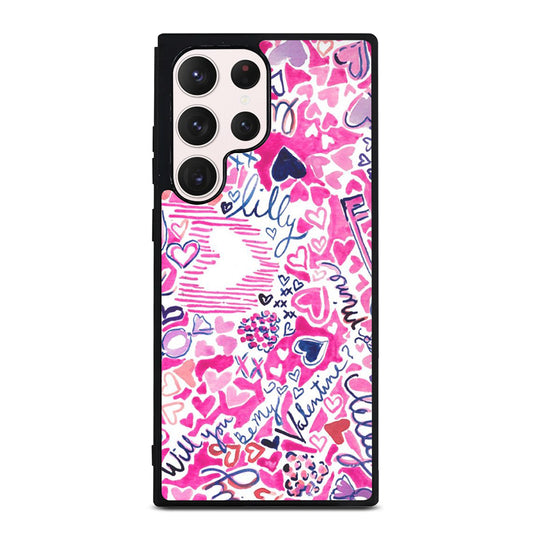 LILLY PULITZER LOVE PATTERN Samsung Galaxy S23 Ultra Case Cover