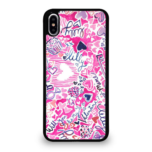 LILLY PULITZER LOVE PATTERN iPhone XS Max Case Cover