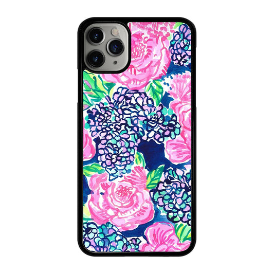 LILLY PULITZER ROSE FLOWER iPhone 11 Pro Max Case Cover