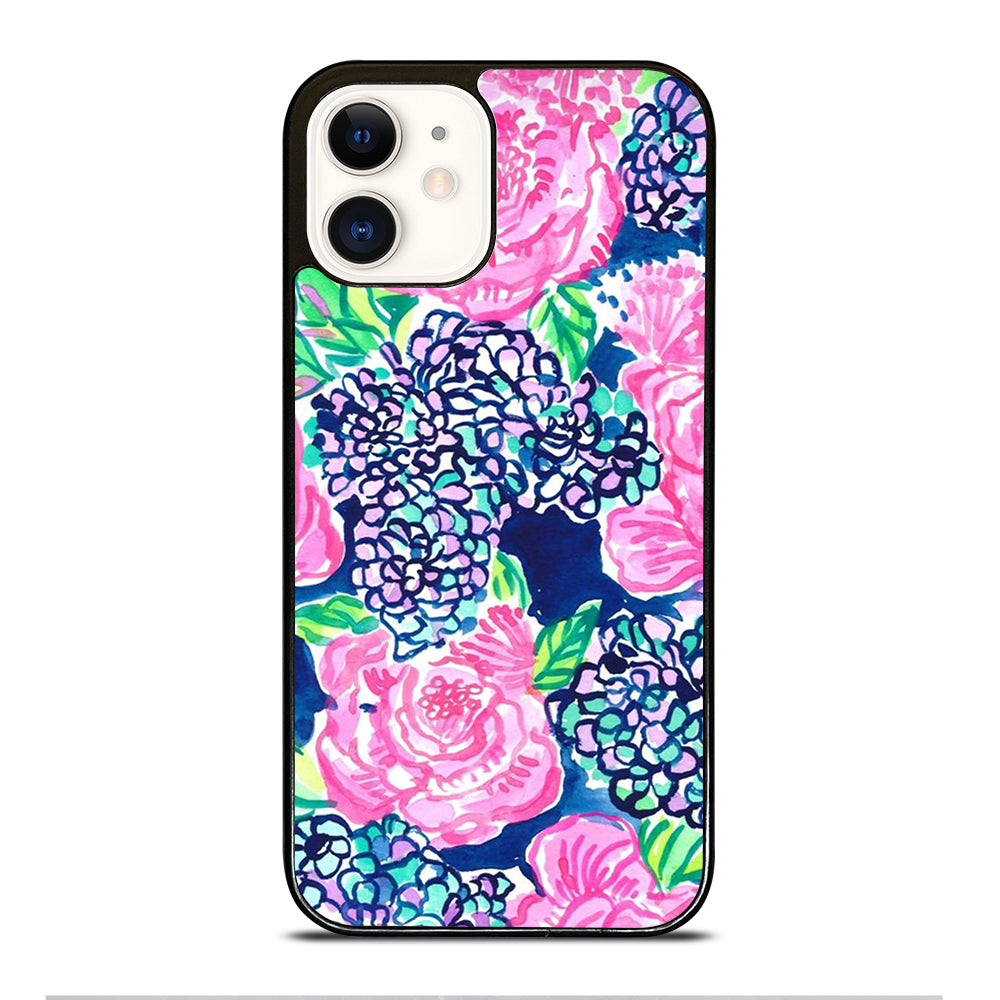 LILLY PULITZER ROSE FLOWER iPhone 12 Case Cover