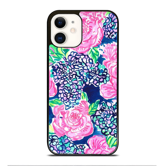 LILLY PULITZER ROSE FLOWER iPhone 12 Case Cover