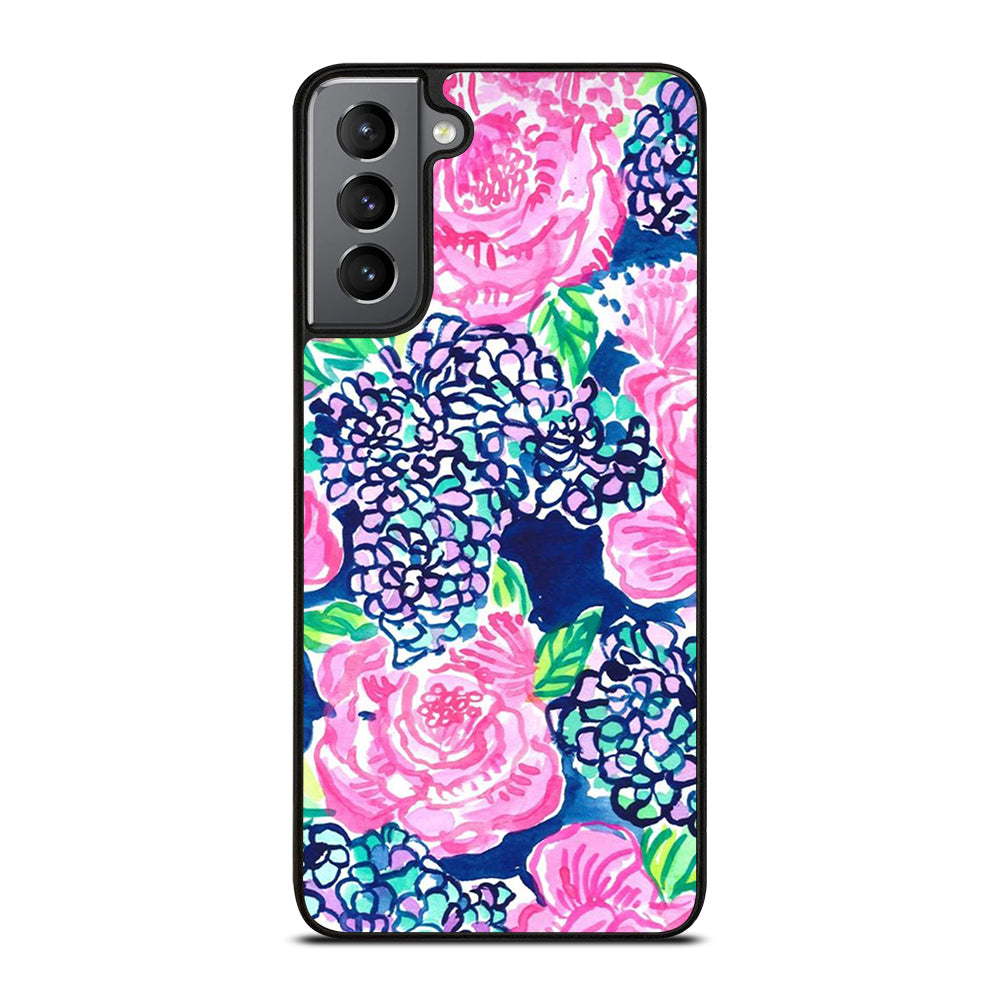 LILLY PULITZER ROSE FLOWER Samsung Galaxy S21 Plus Case Cover