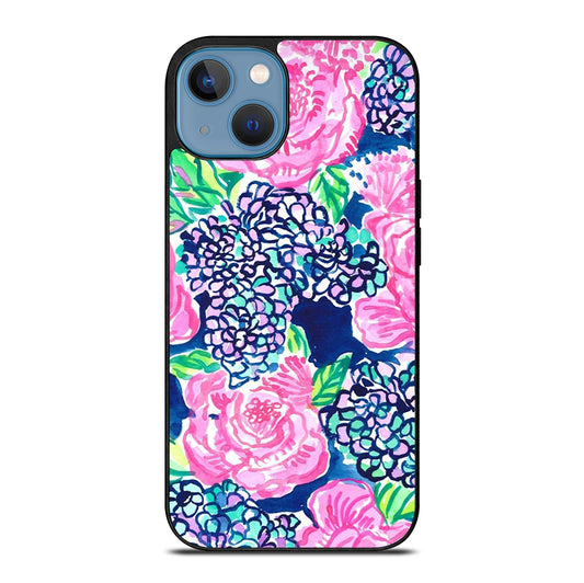 LILLY PULITZER ROSE FLOWER iPhone 13 Case Cover