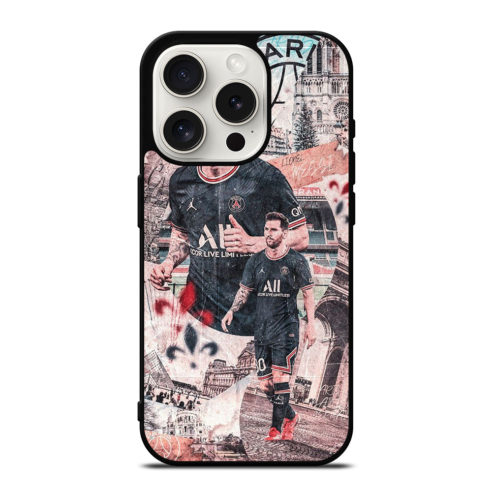 LIONEL MESSI FOOTBALL ART iPhone 15 Pro Case Cover