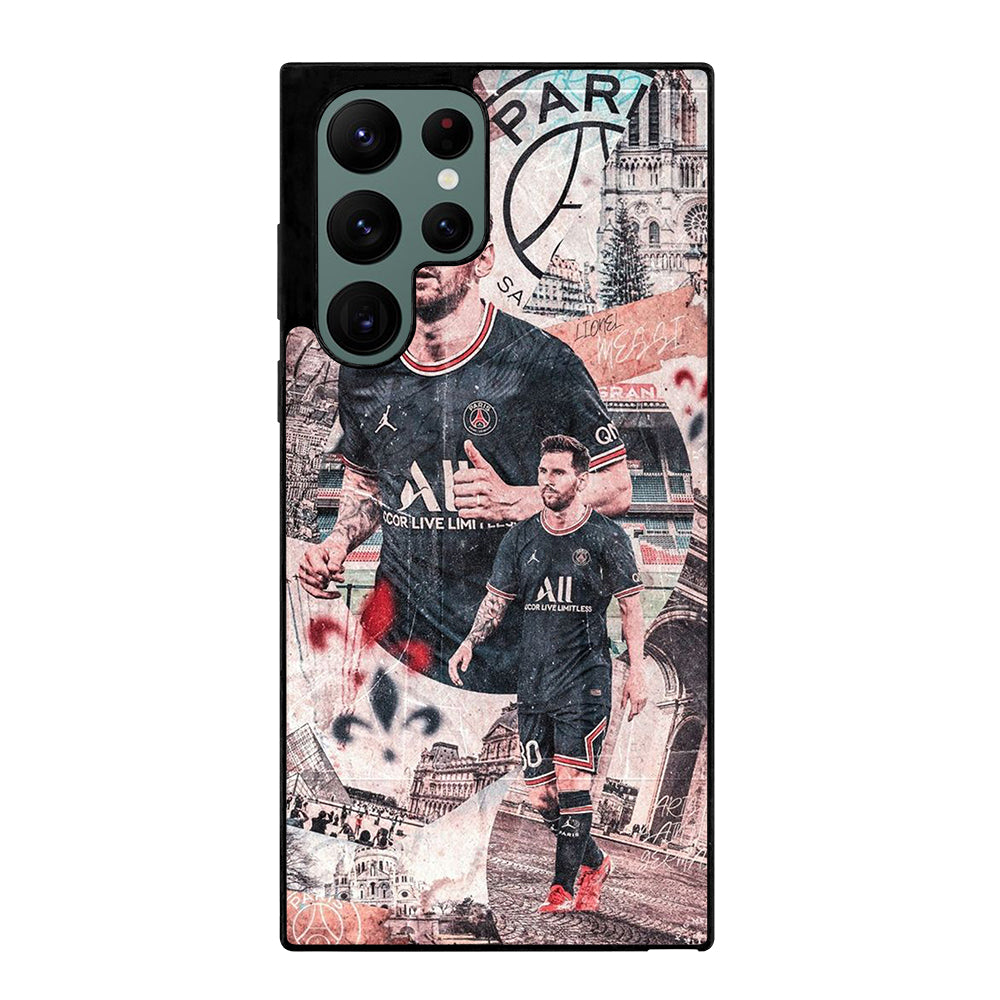 LIONEL MESSI FOOTBALL ART Samsung Galaxy S22 Ultra Case Cover