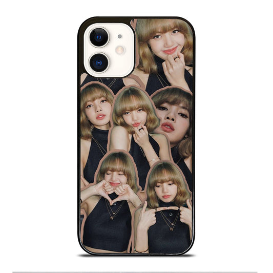 LISA BLACKPINK CUTE COLLAGE iPhone 12 Case Cover