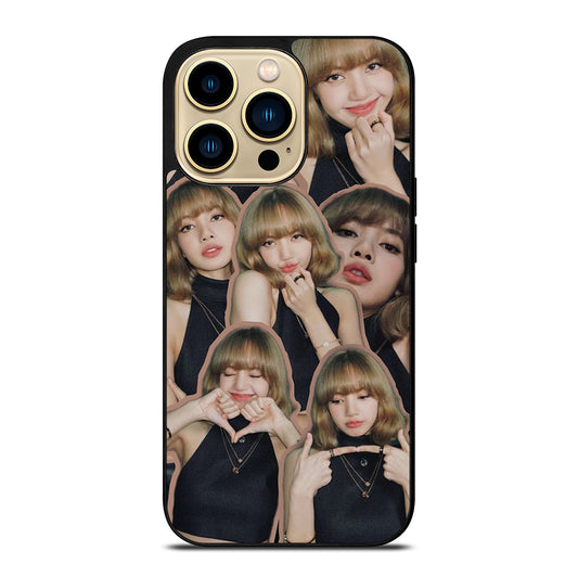 LISA BLACKPINK CUTE COLLAGE iPhone 14 Pro Max Case Cover