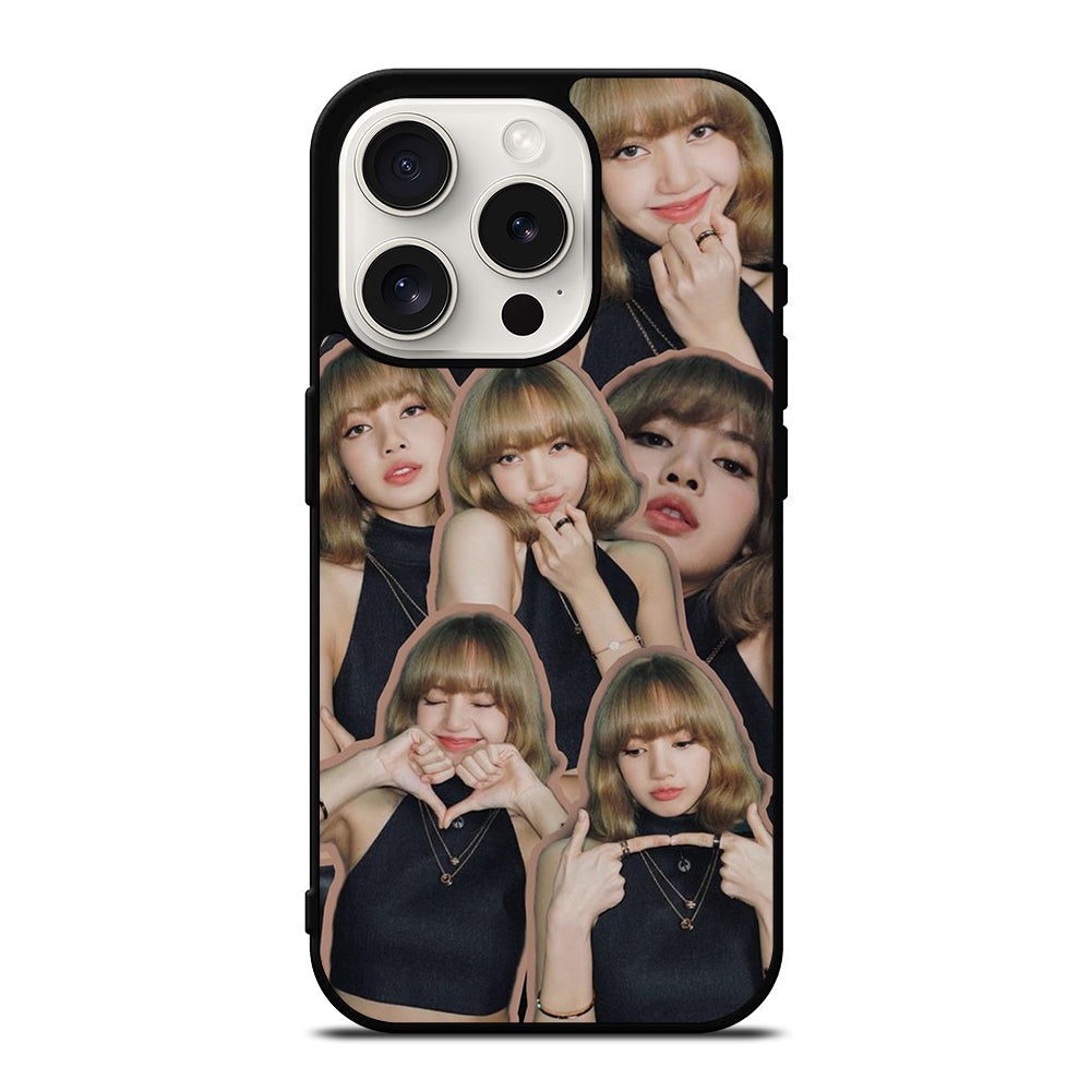 LISA BLACKPINK CUTE COLLAGE iPhone 15 Pro Case Cover
