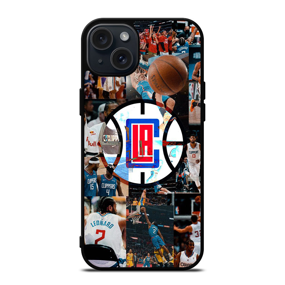 LOS ANGELES CLIPPERS COLLAGE LOGO iPhone 15 Plus Case Cover