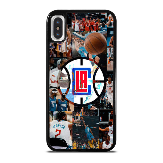 LOS ANGELES CLIPPERS COLLAGE LOGO iPhone X / XS Case Cover