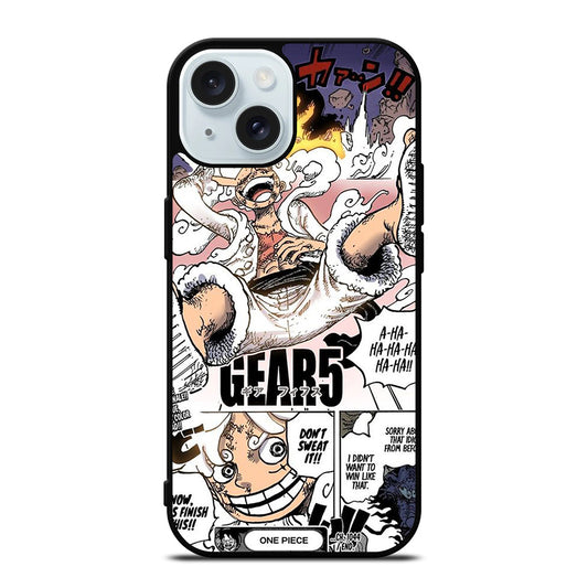 LUFFY ONE PIECE GEAR 5 MANGA iPhone 15 Case Cover