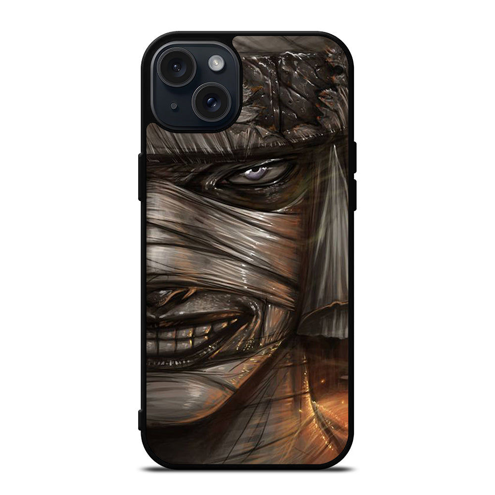 MAKOTO SAMURAI X RUROUNI KENSHIN FACE ART iPhone 15 Plus Case Cover