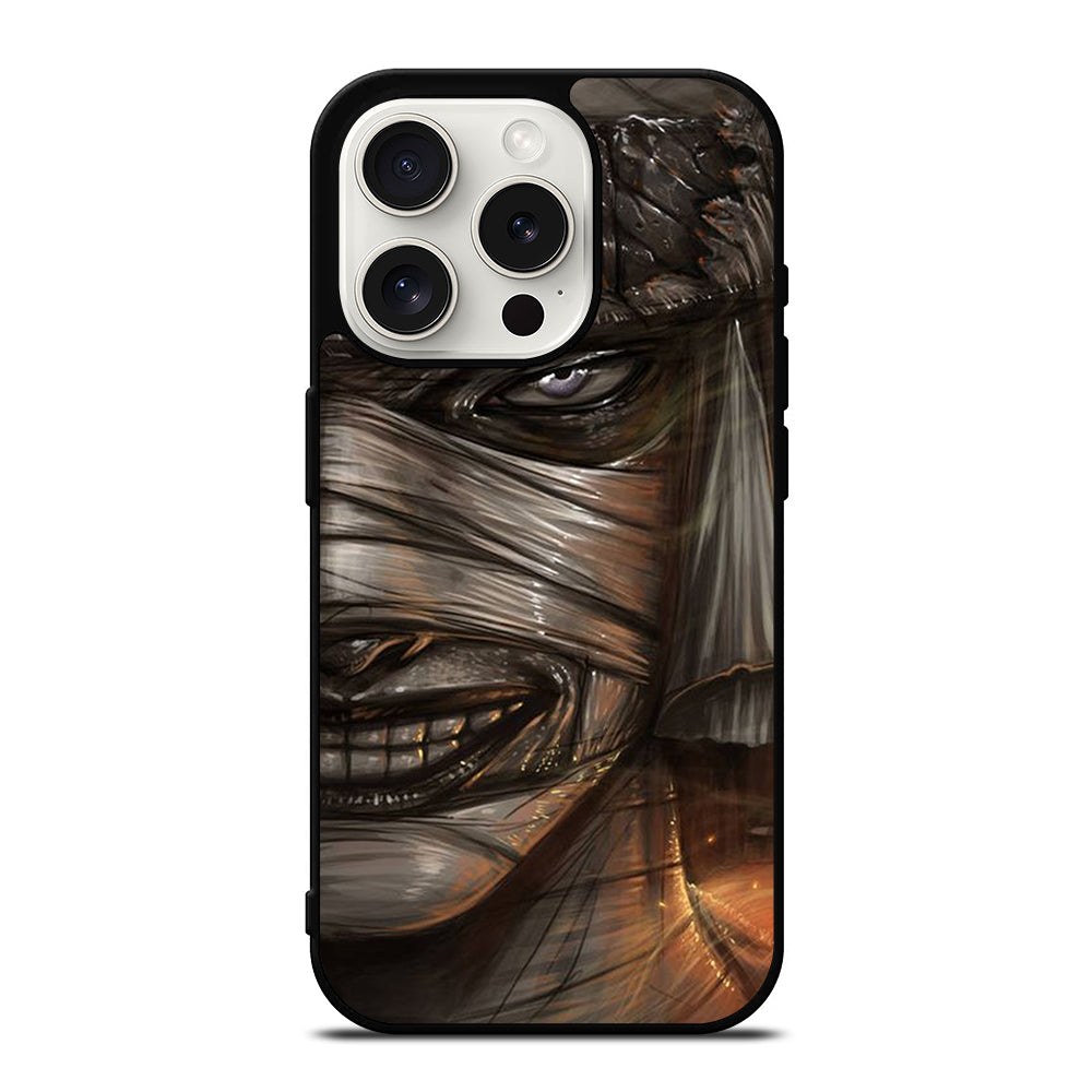 MAKOTO SAMURAI X RUROUNI KENSHIN FACE ART iPhone 15 Pro Case Cover