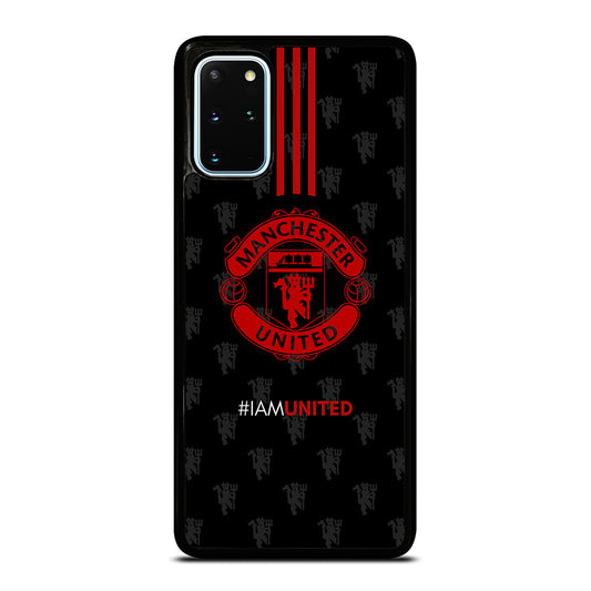 MANCHESTER UNITED SOCCER LOGO BLACK Samsung Galaxy S20 Plus Case Cover