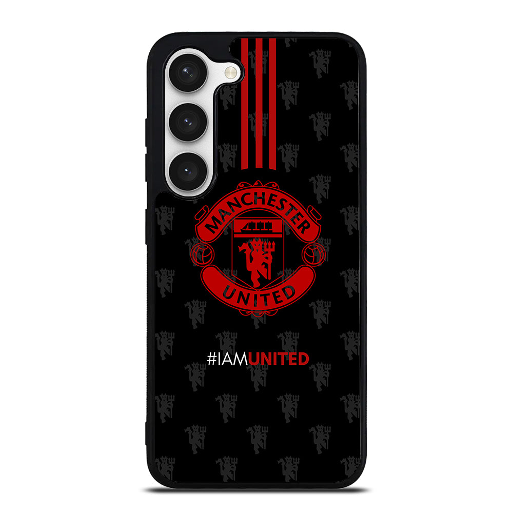 MANCHESTER UNITED SOCCER LOGO BLACK Samsung Galaxy S23 Case Cover