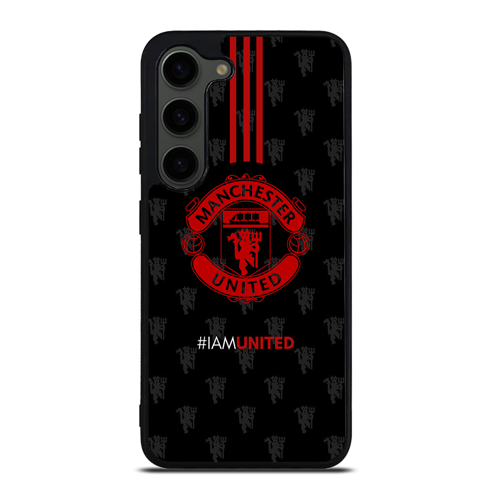 MANCHESTER UNITED SOCCER LOGO BLACK Samsung Galaxy S23 Plus Case Cover