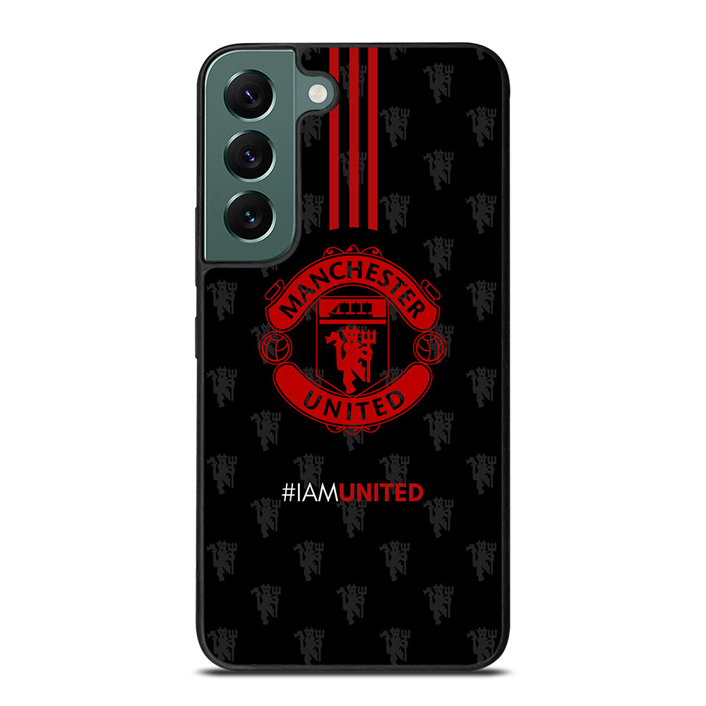MANCHESTER UNITED SOCCER LOGO BLACK Samsung Galaxy S22 Case Cover