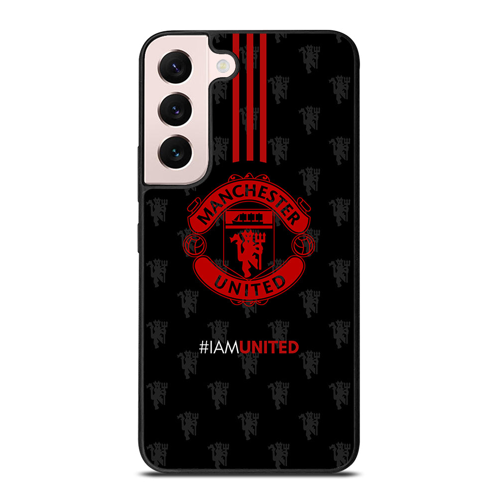 MANCHESTER UNITED SOCCER LOGO BLACK Samsung Galaxy S22 Plus Case Cover