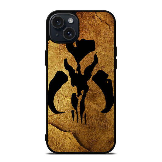 MANDALORIAN LOGO GOLD iPhone 15 Plus Case Cover