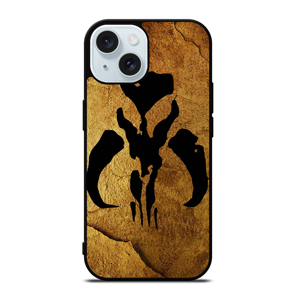 MANDALORIAN LOGO GOLD iPhone 15 Case Cover