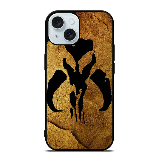 MANDALORIAN LOGO GOLD iPhone 15 Case Cover
