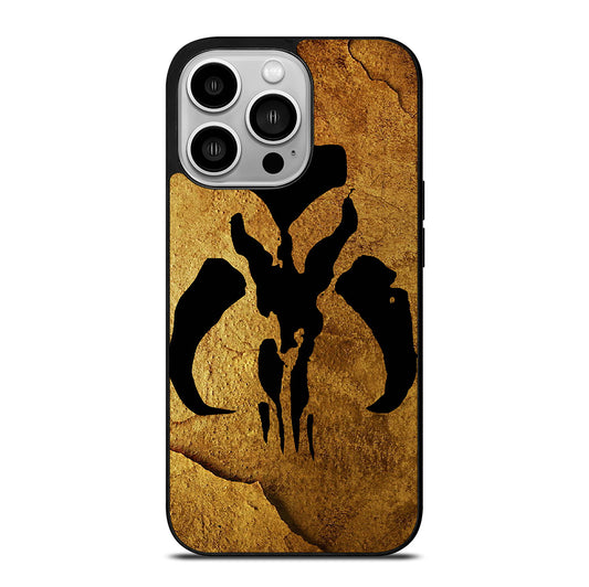 MANDALORIAN LOGO GOLD iPhone 14 Pro Case Cover