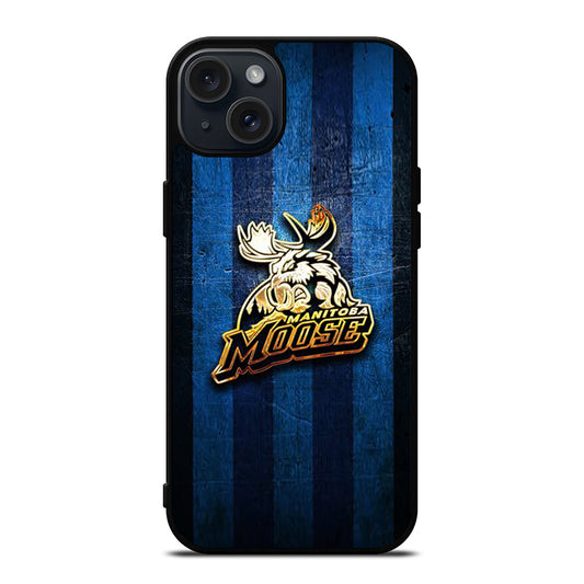 MANITOBA MOOSE GOLDEN LOGO iPhone 15 Plus Case Cover