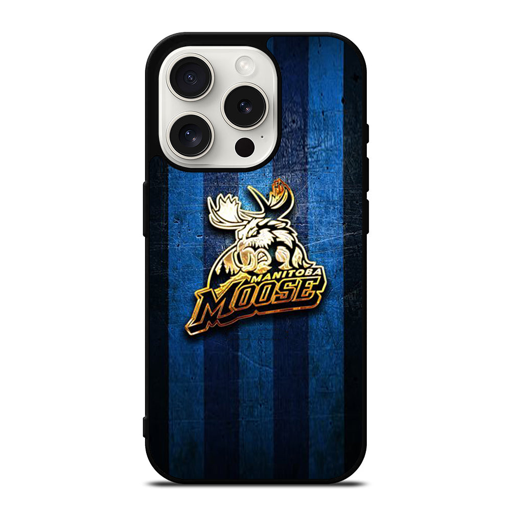 MANITOBA MOOSE GOLDEN LOGO iPhone 15 Pro Case Cover