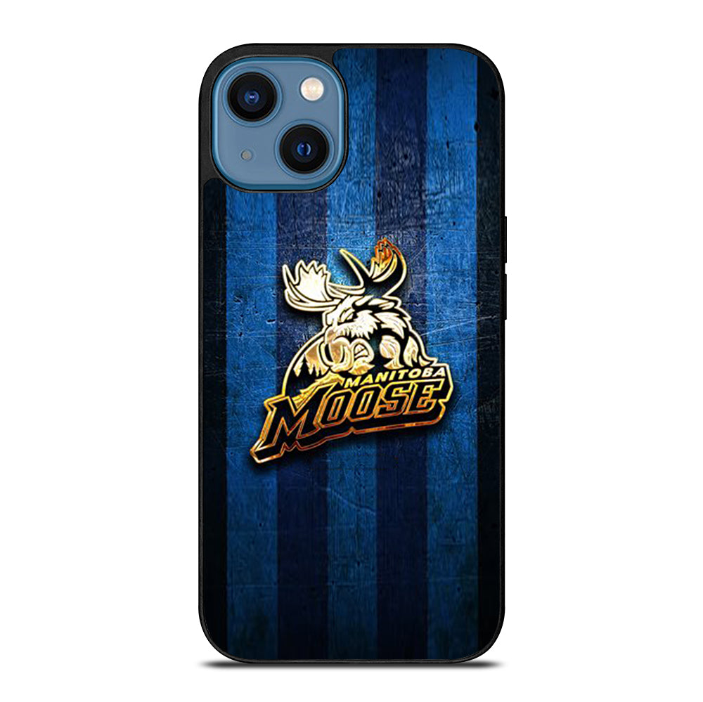 MANITOBA MOOSE GOLDEN LOGO iPhone 14 Case Cover
