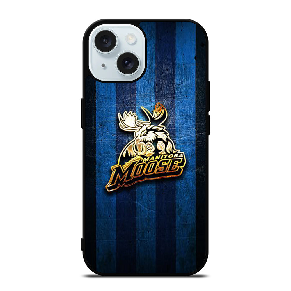 MANITOBA MOOSE GOLDEN LOGO iPhone 15 Case Cover
