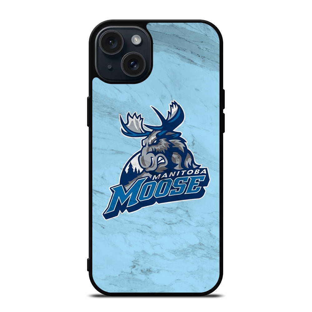 MANITOBA MOOSE MARBLE ICON iPhone 15 Plus Case Cover