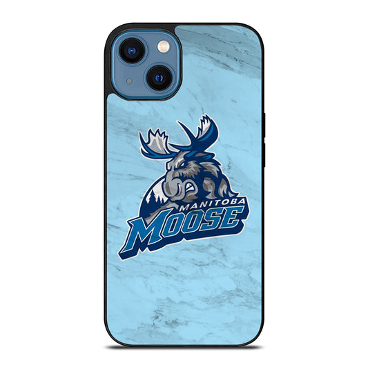 MANITOBA MOOSE MARBLE ICON iPhone 14 Case Cover