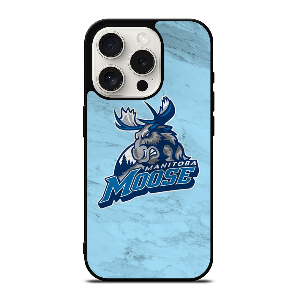 MANITOBA MOOSE MARBLE ICON iPhone 15 Pro Case Cover