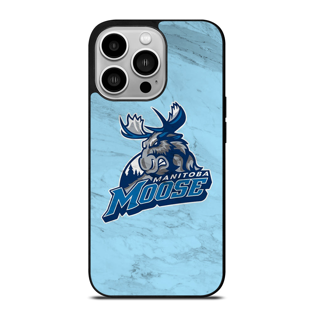 MANITOBA MOOSE MARBLE ICON iPhone 14 Pro Case Cover