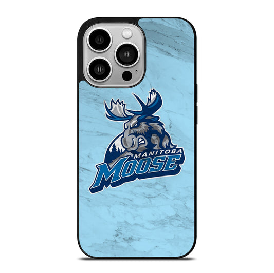 MANITOBA MOOSE MARBLE ICON iPhone 14 Pro Case Cover