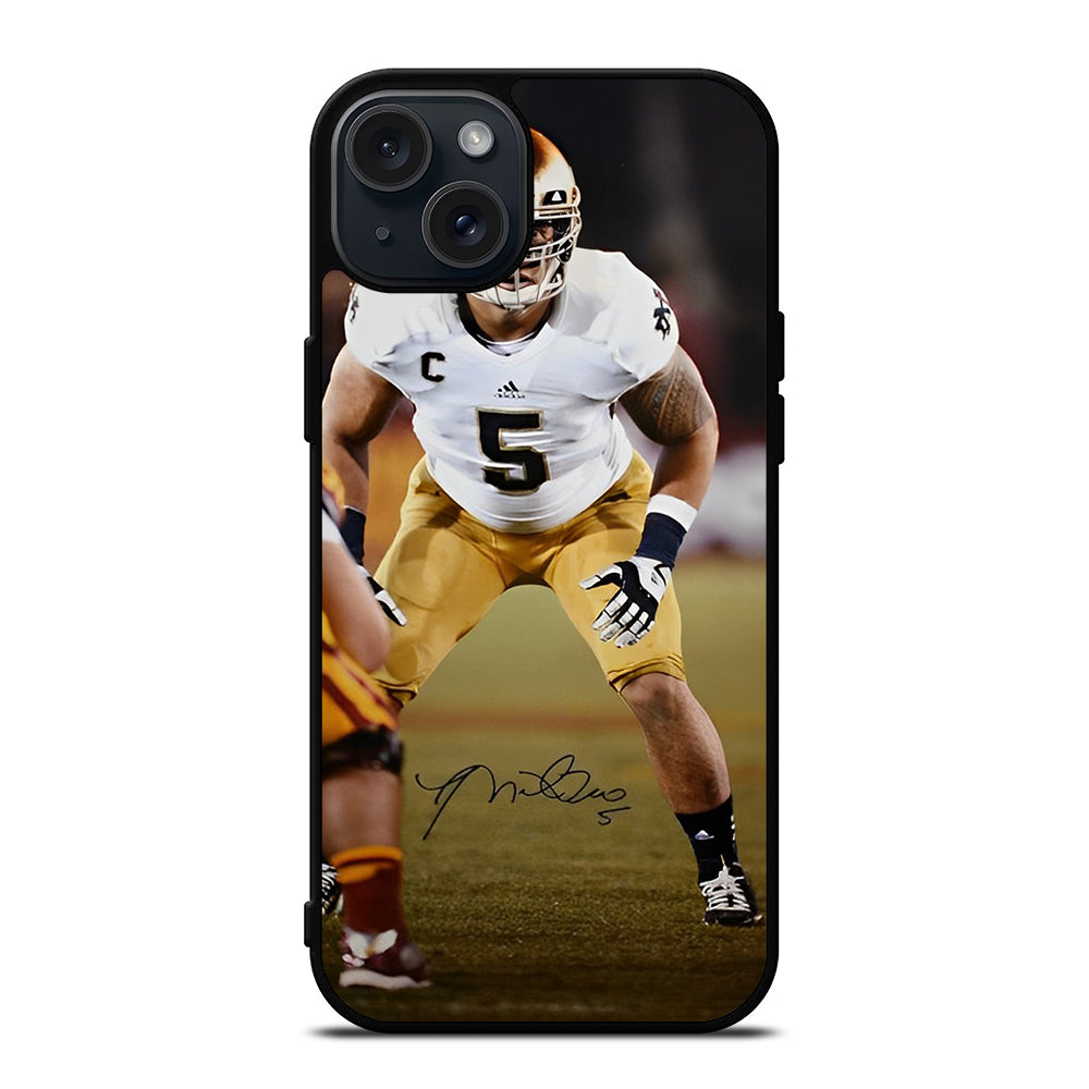 MANTI TE'O SIGNATURE iPhone 15 Plus Case Cover